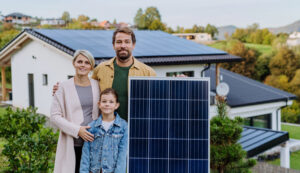 Panneau solaire pour une famille